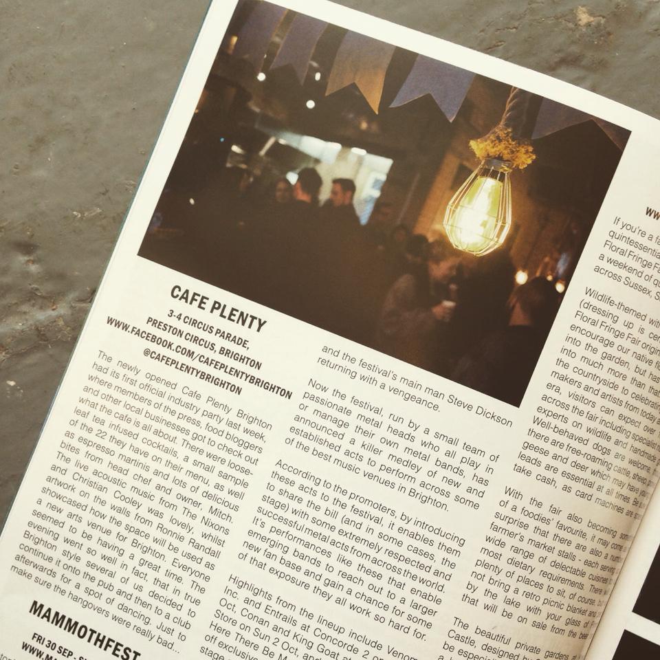 cafe plenty brighton in bn1 mag