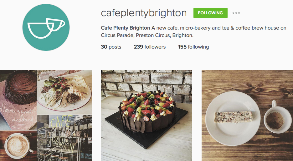 cafe plenty brighton instagram